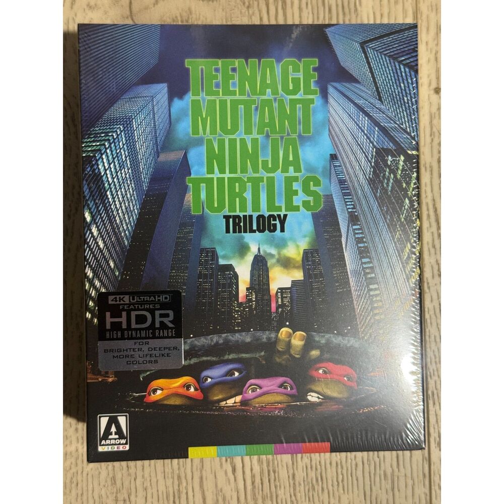 TMNT Teenage Mutant Ninja Turtles Trilogy 4K UHD Collector Edition New Sealed